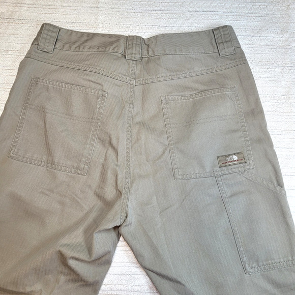 North Face Pants Wms 8 (31x31) Straight Leg Stretch Lightweight Cargo Hiking - Picture 9 of 14